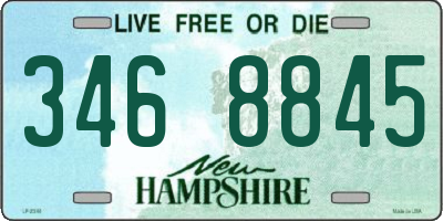 NH license plate 3468845