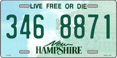 NH license plate 3468871