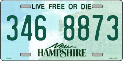 NH license plate 3468873