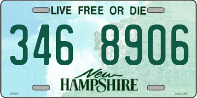 NH license plate 3468906