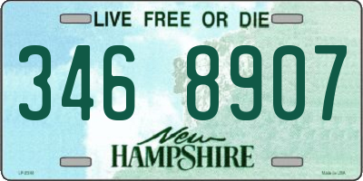 NH license plate 3468907
