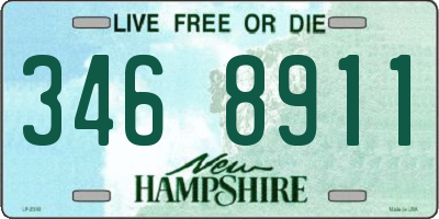 NH license plate 3468911