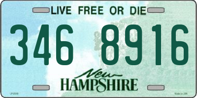 NH license plate 3468916