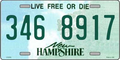 NH license plate 3468917