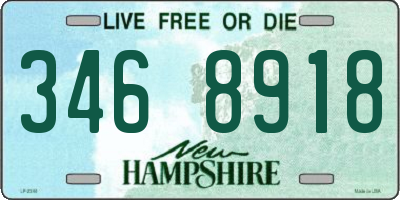 NH license plate 3468918