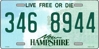 NH license plate 3468944