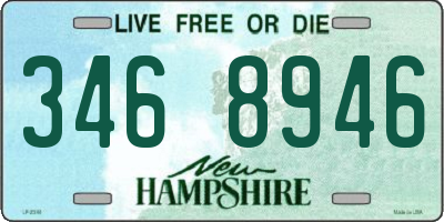 NH license plate 3468946