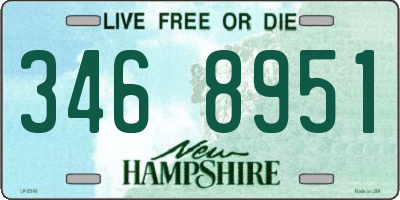 NH license plate 3468951