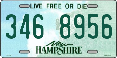 NH license plate 3468956