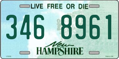 NH license plate 3468961