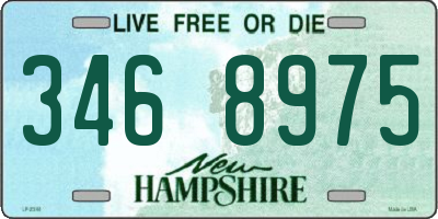 NH license plate 3468975