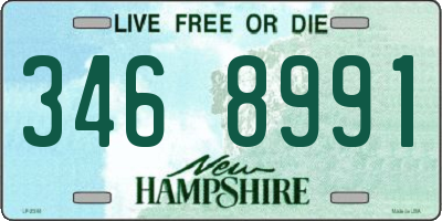 NH license plate 3468991