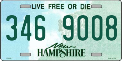 NH license plate 3469008