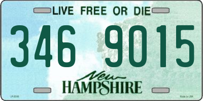 NH license plate 3469015