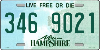 NH license plate 3469021