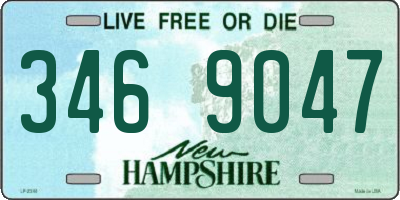 NH license plate 3469047