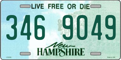 NH license plate 3469049