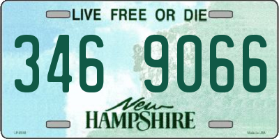 NH license plate 3469066