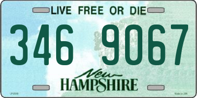 NH license plate 3469067