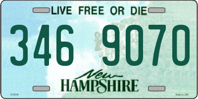 NH license plate 3469070