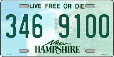 NH license plate 3469100