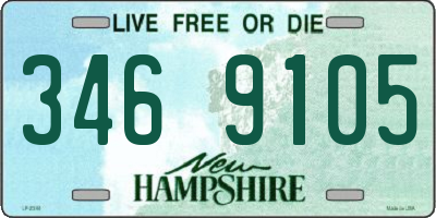 NH license plate 3469105