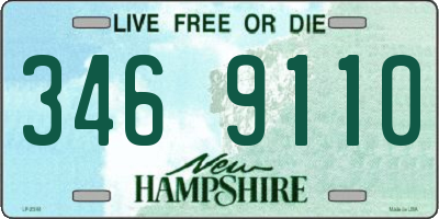 NH license plate 3469110