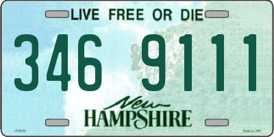 NH license plate 3469111