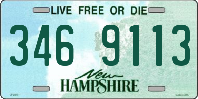 NH license plate 3469113
