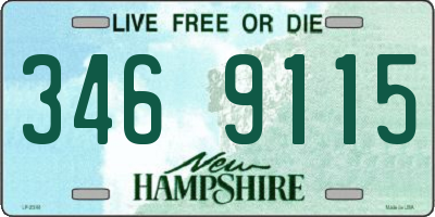 NH license plate 3469115