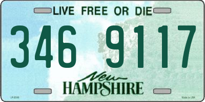 NH license plate 3469117