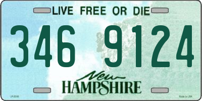 NH license plate 3469124