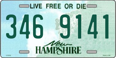 NH license plate 3469141