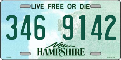 NH license plate 3469142