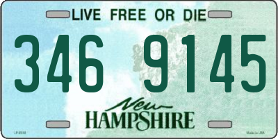 NH license plate 3469145