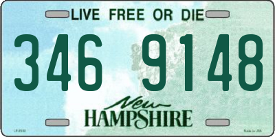 NH license plate 3469148