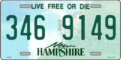 NH license plate 3469149