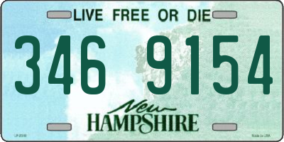 NH license plate 3469154