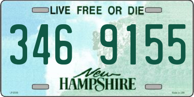 NH license plate 3469155