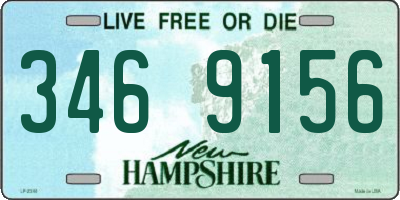 NH license plate 3469156