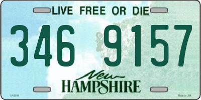 NH license plate 3469157
