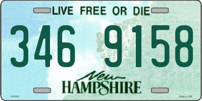 NH license plate 3469158