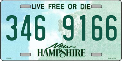 NH license plate 3469166