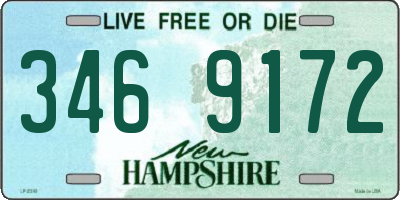 NH license plate 3469172