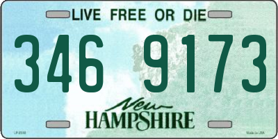 NH license plate 3469173