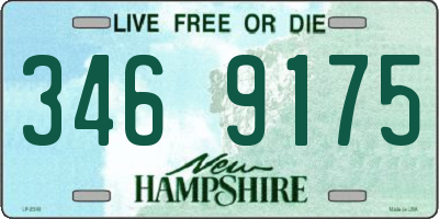 NH license plate 3469175