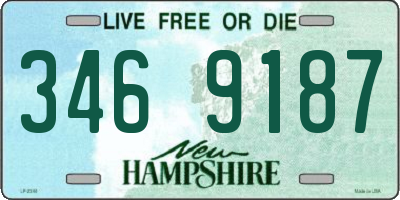 NH license plate 3469187