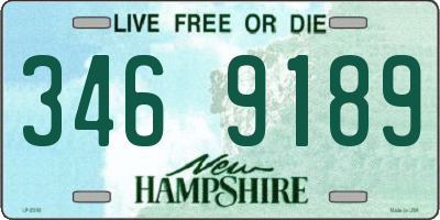 NH license plate 3469189