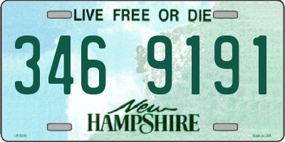 NH license plate 3469191