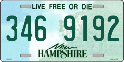 NH license plate 3469192